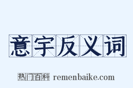 意宇反义词是什么意思的图片